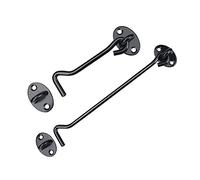 Gancho extra largo para cabina, gancho para ventana de metal, soporte para puerta, armario, armario