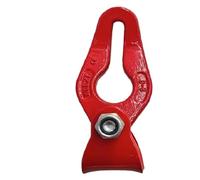 Gancho forestal tipo U de horquilla G80 de 1 tonelada a 3,75 toneladas for transporte de madera, tala, gancho deslizante en C, conector de cable de acero, gancho de tambor, elevación forjada(Beige)