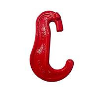 Gancho forestal tipo U de horquilla G80 de 1 tonelada a 3,75 toneladas for transporte de madera, tala, gancho deslizante en C, conector de cable de acero, gancho de tambor, elevación forjada(Khaki)