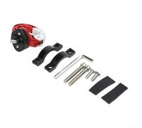 Gancho frontal de aleación de aluminio para Xiaomi Para scooter eléctrico M365 Pro Soporte colgante de estante de almacenamiento dual para cascos Bolsas y botellas Rojo (rojo)