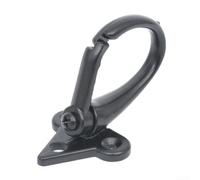 Gancho funcional de motocicleta para fijar cascos o equipo de equitación diseñado para adaptarse a la mayoría de configuraciones de marcos de bicicletas y scooters (negro)