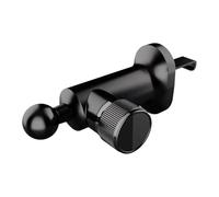 Gancho giratorio de salida de aire para soporte de coche, clips de ventilación de 17 mm, soporte de cabeza esférica, soporte de carga para teléfono