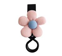 Gancho giratorio y práctico para cochecito de bebé con estampado de flores para ir de compras, caminar y viajar