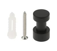 Gancho Latón Gancho for Abrigos de latón Puro con Tornillo, minipercha 32mm, Bolsa Colgante Dorada/Plateada/Negra, Sombrero, Llave, máscara, Toalla, Cocina y baño(Black)