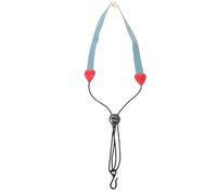 Gancho Metálico Correa Ajustable para Instrumento de Viento | Acolchado Suave, Banda Ligera y Portátil, Apoyo Cómodo para Cuello y Hombros, Azul