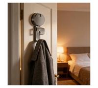 Gancho organizador de baño con ventosa ajustable, almacenamiento de montaje en pared sin herramientas for lavabo facial cerca del lavabo(Gray,3pcs)