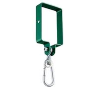 Gancho oscilante resistente, soportes de montaje de extensión de metal fuerte, abrazaderas cuadradas con mosquetón giratorio, accesorios giratorios