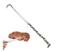 Gancho para carne, tenedor de metal multiusos, gancho para carne, para exteriores, camping, balcón, terraza, asado, cocina, barbacoa, gastronomía, restaurante, cocina, hogar