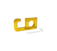 Gancho para casco de equipaje de motocicleta, soporte de aluminio, soporte para bolsa de motocicleta, gancho multifunción, compatible con manubrio redondo de 22 mm (dorado)