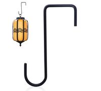 Gancho Para Cerca - Ganchos Para Cerca De Cubierta, Soporte Resistente De Acero Negro, Colgador Para Plantas Y Linternas Para Exteriores | Ganchos De Barandilla Sobre Vallas Para Jardín, Piscina,