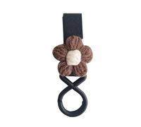 Gancho para cochecito con diseño de flor para colgar bolsas, baberos, percha para cochecito, producto esencial para bebés