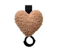 Gancho para cochecito de bebé, forma de corazón, estante para colgar saco babero, organizador de perchas para niños, producto esencial para bebé, madre amigable cochecito organizador