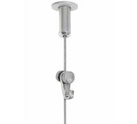 Gancho para colgar cuadros | Gancho RM con ajuste manual | Cable de acero de 2 m | Altura regulable sin herramientas | Soporta hasta 15 kg | Incluye taco expansivo