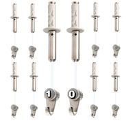 Gancho para colgar cuadros | Gancho RM con ajuste manual | Cable de nylon de 2 m | Altura regulable sin herramientas | Soporta hasta 15 kg | Incluye taco expansivo