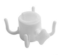 Gancho para colgar sombrilla de playa fiable con 4 puntas y sistema de fijación ajustable para aplicaciones al aire libre (blanco)