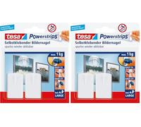 Gancho para cuadros tesa Powerstrips, color blanco (Paquete de 2)