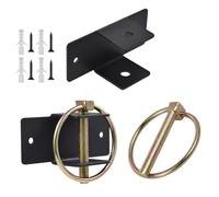 Gancho Para Cubo De Puesto, Fácil Instalación, Acero, Ganchos Para Cubo De Agua Con Pasador De Liberación Rápida, Soporte Para Ganchos De Alimentación Para Caballos Montado En La Pared, Fácil De Usar,