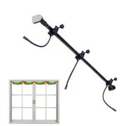 Gancho para guirnalda - Barra ajustable para la puerta, soporte de metal resistente, estante para vacaciones | Diseño de soporte para exhibición de cuerdas festivas, función de sos