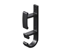 Gancho para Lavabo, Estante para Lavabo montado en la Pared, Estante de Almacenamiento para baño Adhesivo sin perforación, Doble Grande, Negro