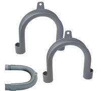 Gancho para manguera de lavadora - Soporte para manguera de agua en forma de U, soporte para manguera de drenaje de lavadora | Gancho de ranura flexible para instalación de lavandería, guía para