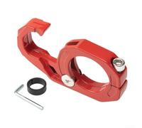 Gancho para manillar de motocicleta de aluminio resistente para almacenamiento de engranajes, opciones de varios colores, fácil instalación (rojo)