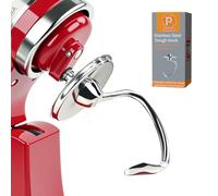 Gancho para masa de acero inoxidable compatible con batidora Kitchen Aid de 4.5 y 5 cuartos de galón