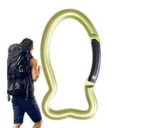 Gancho para mosquetón, mosquetón con bloqueo - Clips metálicos resistentes | Clip llavero en forma de Lisa de Pescado para Camping Hebillas Reparable para Escalada con Mochila de Sp