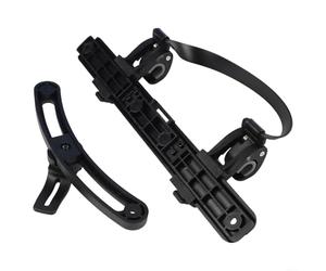 Gancho para portaequipaje de bicicleta, PA66+GF, kit de hardware, bolsillo lateral, ajustable, negro, para bolsas de equipaje de bicicleta