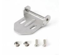 Gancho para portaequipajes de motocicleta, de acero inoxidable, fijación universal para caja superior, caja lateral, juego de tornillos de montaje, color plateado (gancho trasero B)