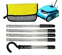 Gancho para poste de piscina, herramienta de acero inoxidable resistente, gancho robot de piscina, para valla de suelo, patio, casa, muelle, relleno de seguridad, natación junto a la piscina