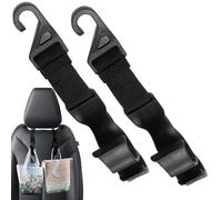 Gancho para reposacabezas, gancho para reposacabezas de coche, colgador de, soporte para paraguas para hombres y mujeres, viaje por carretera, asiento trasero, bolso, sedán, RV, SUV, vehículo