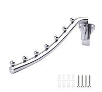 Gancho Para Ropa Plegable, Colgador de Ropa Montado Pared Acero, Metal Perchero de Pared Plegable Ropa Plegable Giratoria Acero Inoxidable Con Brazo Basculante Para Lavandería Dormitorio Baño Balcón