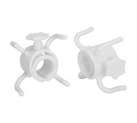 Gancho para Sombrilla de 2 Piezas, Gancho para Colgar Sombrilla de Playa Gancho para Colgar Sombrilla de Plástico de 4 Puntas Gancho para Colgar Sombrilla de Playa de Plástico Colgador para(Blanco)