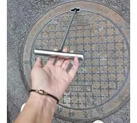 Gancho para Tapa de alcantarilla, Gancho Resistente para Tapa de alcantarilla con Mango en T de Acero, Elevador de Rejilla de Drenaje y Gancho para Pulpa para Tapas de alcantarilla, extracto