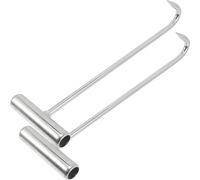 Gancho para tapas de alcantarilla, Ganchos de elevación for boca de acceso de 30/38/68/88/118 cm con mango en T for deshuesar carne, ideal for cocina, carnicería, parrilla, tienda de patos.(38cm/15in)