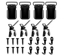 Gancho para tapices de pared - Ganchos con clip para exposición - Abrazaderas para alfombras colgantes, para cortinas de pared y acolchado y tapiz y tela y decoración y arte y cortinas y acolchado y