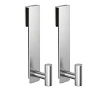 Gancho para toalla de ducha, 2 unidades, toallero y bola de baño | Apto para colgadores de cristal de 10 mm sobre la puerta de la ducha para dormitorio, cocina, apartamento, caravana, ropa,