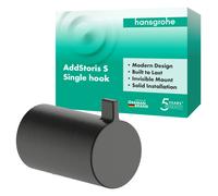 gancho para toallas AddStoris S de hansgrohe, 41762340, Color: Cromo negro cepillado