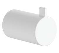 hansgrohe AddStoris S - Gancho toallero, toallero de baño, Gancho para Albornoz, fijación Oculta, Accesorios de baño, Blanco Mate, 41762700