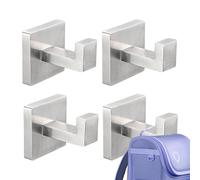 Gancho para toallas de alta resistencia, soporte universal resistente al óxido para colgar | Gancho de acero inoxidable para la pared | para cocina, baño, interior, hogar, albornoces, vestidos