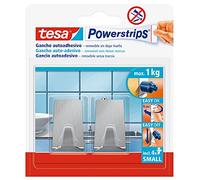 Gancho pequeño en Acero inoxidable, 2 ganchos + 4 tiras