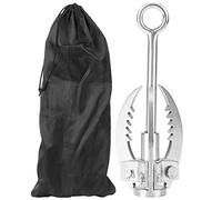 Gancho Plegable de 3 Garras, Gancho de Agarre para Escalada en Roca de Acero Inoxidable para Exteriores