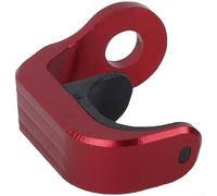 Gancho plegable para bicicleta, accesorio de horquilla delantera con hebilla tipo E compatible con Brompton CNC aleación de aluminio guardabarros accesorio (rojo)