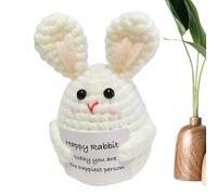 Gancho Positivo - Peluche De Soporte Emocional De Punto A Mano De Poliéster Con Textura Suave, Regalo De Confort, Diseño Lindo, Vegetales De Apoyo Emocional | Hogar, Oficina, Terapia