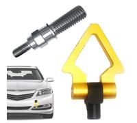 Gancho Remolque Coche Metálico De Gancho para Parachoques Delantero | Estilo Accesorio Conexión Modificación Multifunción, Decoración Coche, Oro Gancho de remolque pequeño triangular+estilo japon