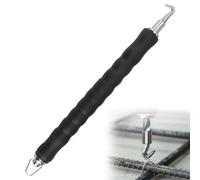 Gancho Retráctil Semi Rebar Wire Twister Rebar Hook Tie Wire Twister Tornado de Alambre de Refuerzo Herramienta para Atar Refuerzos Gancho para Atar Barras de Refuerzo Mango de Goma Ergonómico