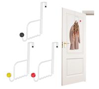Gancho Sobre La Puerta | 3 Piezas Organizador de Almacenamiento para Baño,Almacenamiento De Abrigos Detrás De La Puerta | Para Dormitorio Baño Cocina Estudio Hogar Residencia Apartamento Casa De Campo
