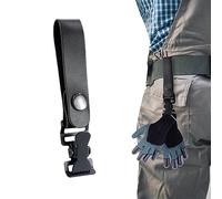 Gancho táctico con mosquetón, 14 cm de piel con velcro, multifuncional para policía, bombero, trabajador