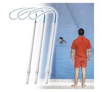 Gancho telescópico de rescate para piscina, poste de rescate de agua para agua insegura, gancho de emergencia para salvar vidas para piscinas, lagos, muelles, barcos, playas