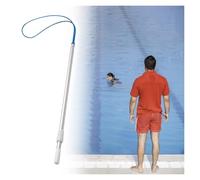 Gancho telescópico de rescate para piscina, poste de seguridad para el agua, equipo de emergencia para salvar vidas para piscinas, lagos, muelles, barcos, playas, 23 pies